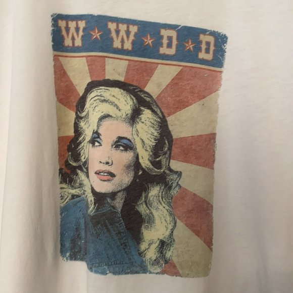 *WWDD What Would Dolly Do Women Graphic Tee Shirt - Picture 2 of 5